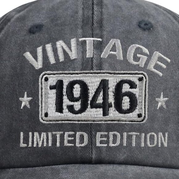 Vintage Limited Edition Embroidered Adjustable Baseball Cap Retro Classic - Picture 3 of 6